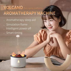 The LavaGlow™ Volcano Humidifier With Aroma Oil