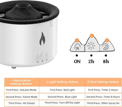 The LavaGlow™ Volcano Humidifier With Aroma Oil
