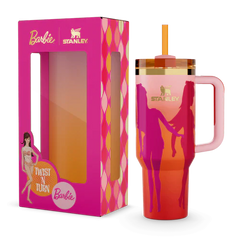 The Stanley x Barbie™ Quencher H2.0 FlowState™ Tumbler – 40 oz | Limited Edition | Iconic Barbie Variants | Stainless Steel, BPA-Free, Vacuum Insulated