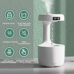 The ZenDrop Anti-Gravity Waterfall Humidifier
