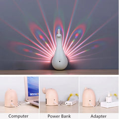 The GlowFeather™ Peacock Projection Light | For Bedroom, Kids Night Lamp, Gifting, Parties, Decor & More