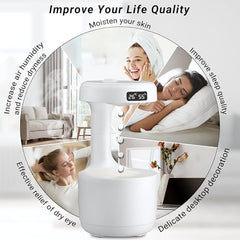 The ZenDrop Anti-Gravity Waterfall Humidifier