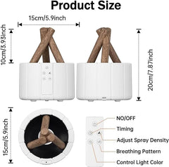 The GlowLog™ Aroma Diffuser – Flame-Inspired Design with Relaxing Aromatherapy