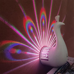 The GlowFeather™ Peacock Projection Light | For Bedroom, Kids Night Lamp, Gifting, Parties, Decor & More