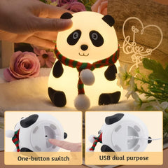The PandaGlow™ Kids Night Light – Cute Silicone Animal Lamp