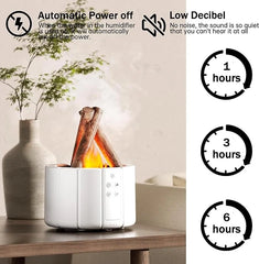 The GlowLog™ Aroma Diffuser – Flame-Inspired Design with Relaxing Aromatherapy