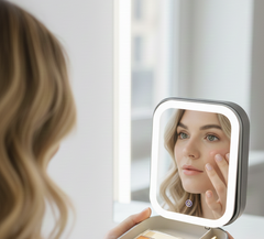 The Glow & Go™ Organizer – Portable Travel LED Makeup Organizer with Mirror