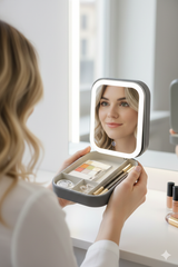 The Glow & Go™ Organizer – Portable Travel LED Makeup Organizer with Mirror