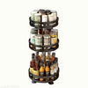 The SpinOrganize™ 360° Tray – Rotating Carbon Steel Spice & Storage Rack