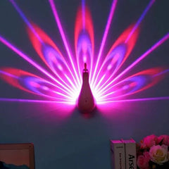 The GlowFeather™ Peacock Projection Light | For Bedroom, Kids Night Lamp, Gifting, Parties, Decor & More
