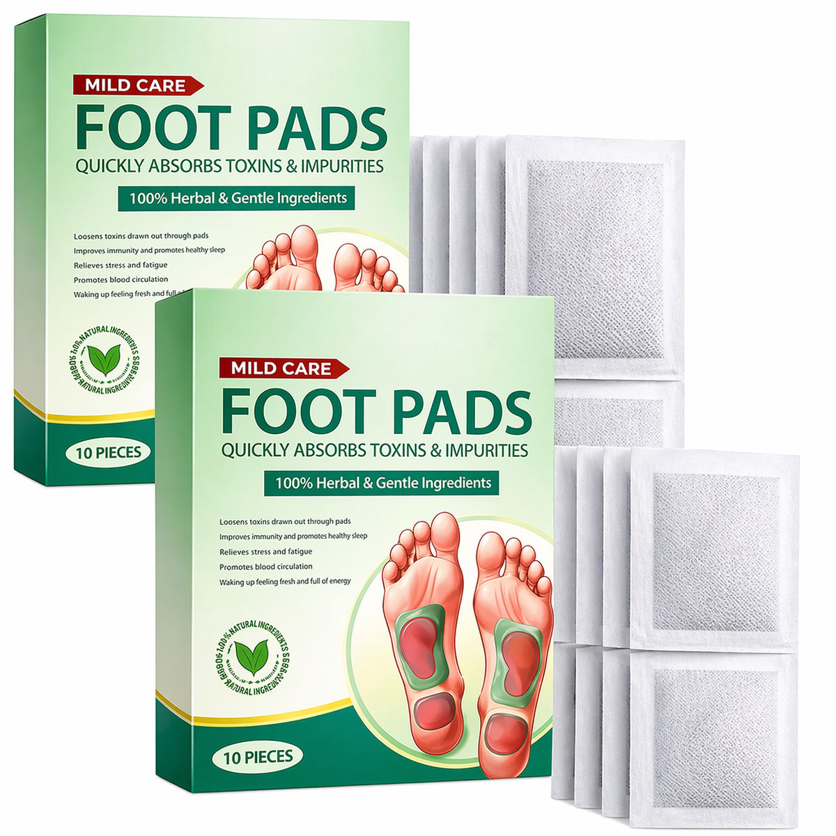 The SilkStep™ Detox Foot Pads – Overnight Relaxation & Deep Cleanse for Sleep, Stress & Foot Relief (NEW & IMPROVED QUALITY)