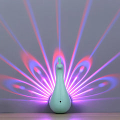 The GlowFeather™ Peacock Projection Light | For Bedroom, Kids Night Lamp, Gifting, Parties, Decor & More
