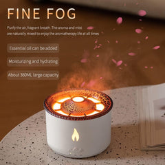 The LavaGlow™ Volcano Humidifier With Aroma Oil