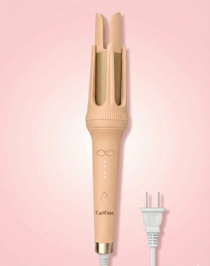 The CurlEase™ One-Touch Hair Curler – 3 Heat Settings | Smart Auto Curl Technology
